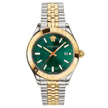 versace green dial watch|versace green sunray dial.